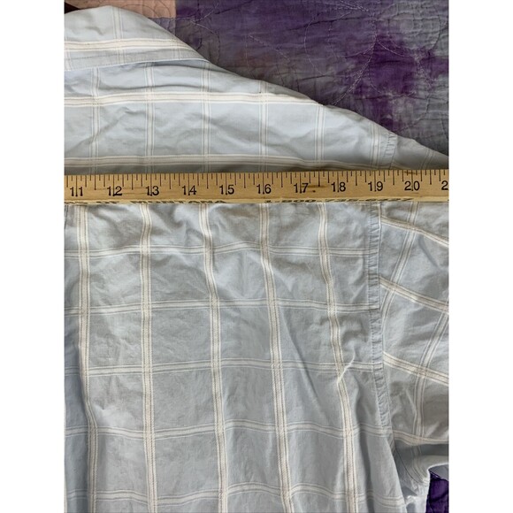 Browning Mens Large Button Up Short Sleeve Plaid Embroider Logo Pocket Outdoors - Picture 7 of 9